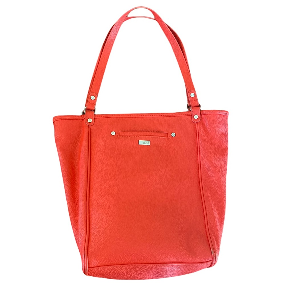 Thirty-One Daring Abbey Tote by Jewell Coral Faux Leather G